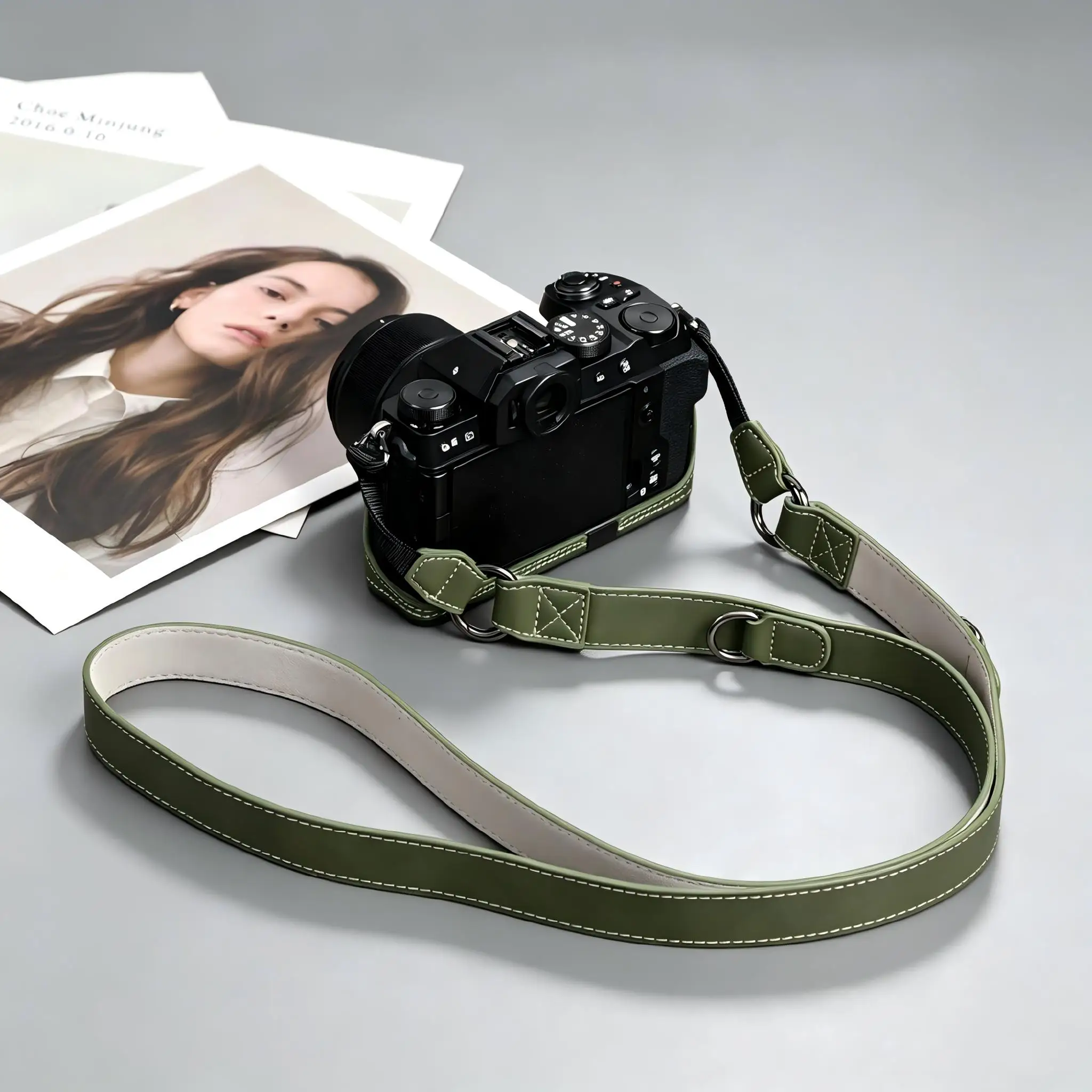 Retro Oily Wax Leather Camera Strap for Leica Fuji Canon Nikon Sony Mirrorless DSLR Camera Accessories with Quick Detach