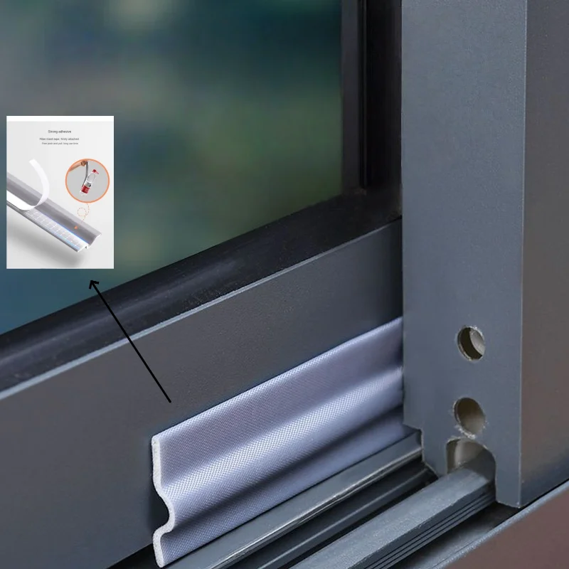 1PC 10m/393.7in Soundproof Foam Window Weatherproof Sealing Strip Sliding Door Window Windproof Soundproof Door Bottom Sealing