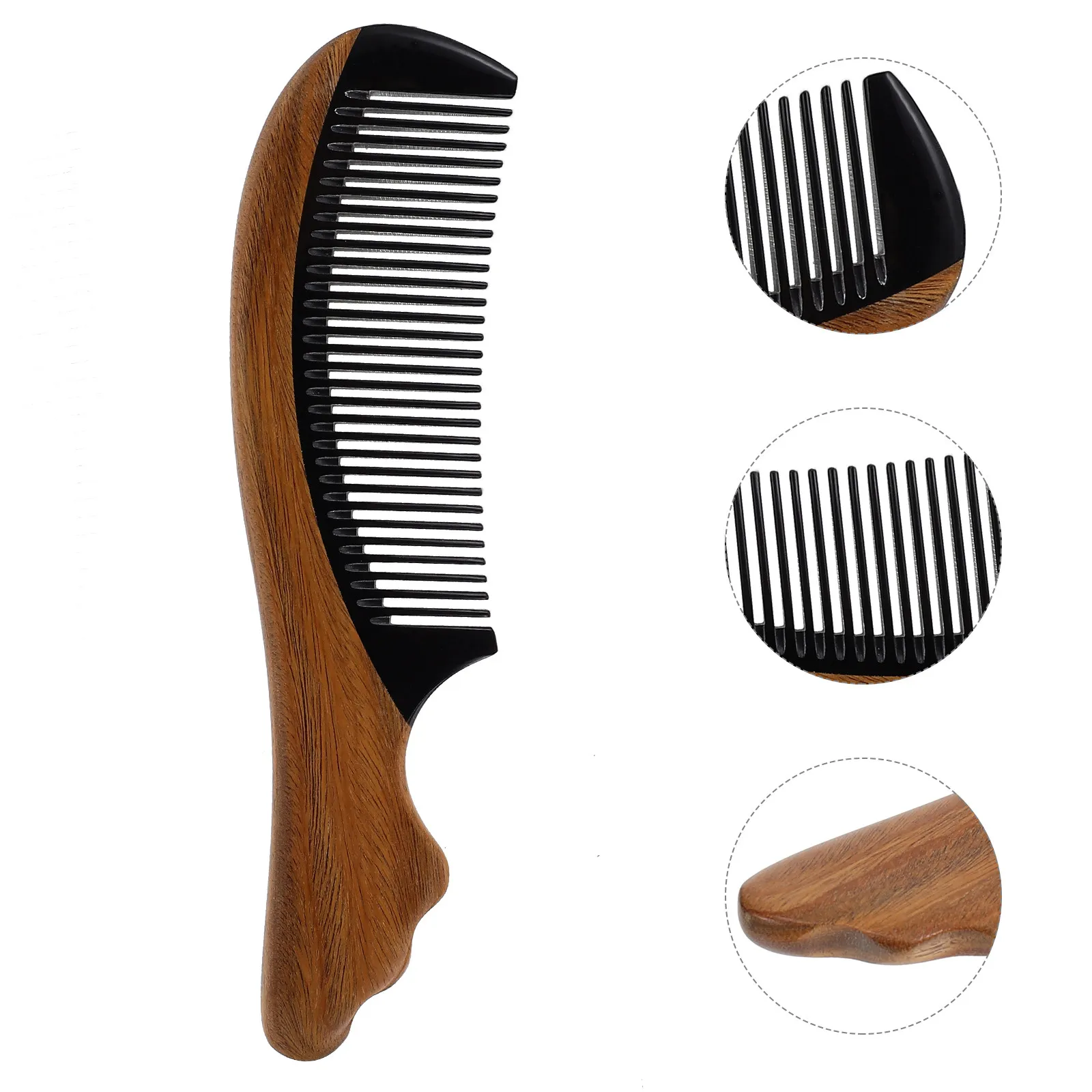 

1 шт. расческа из сандалового дерева, маленькая, безопасная, деревянная, детская, с гладкой ручкой, для массажа волос, косметический инструмент, для дома и путешествий