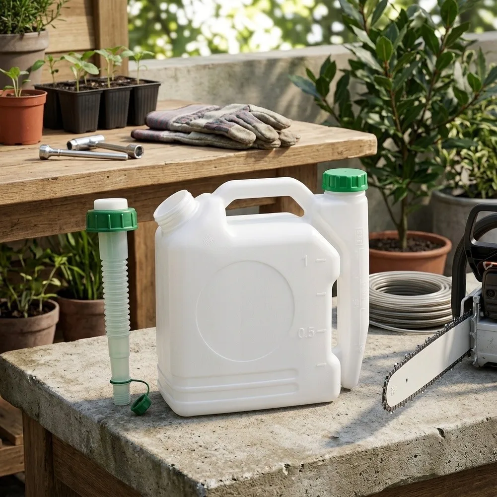 Oil and Gas Mixing Bottle for 2T Engine Applications Including Lawn Mowers Chainsaws and for trimmers with Precision Ratio