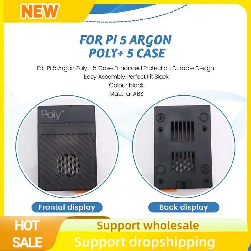 para-raspberry-pi-5-argonio-poli-5-caso-protecao-aprimorada-design-duravel-facil-montagem-ajuste-perfeito-preto