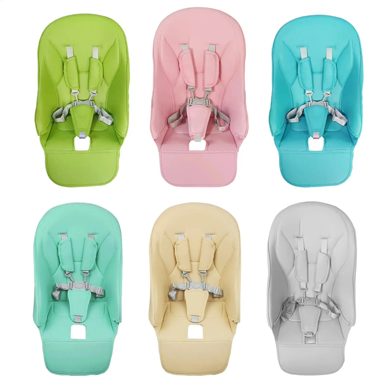 Baby High Chair Cover PU Leather Padding Cushion for Feeding Seat Comfortable Pads Dining Chair Safety Accessories for Children