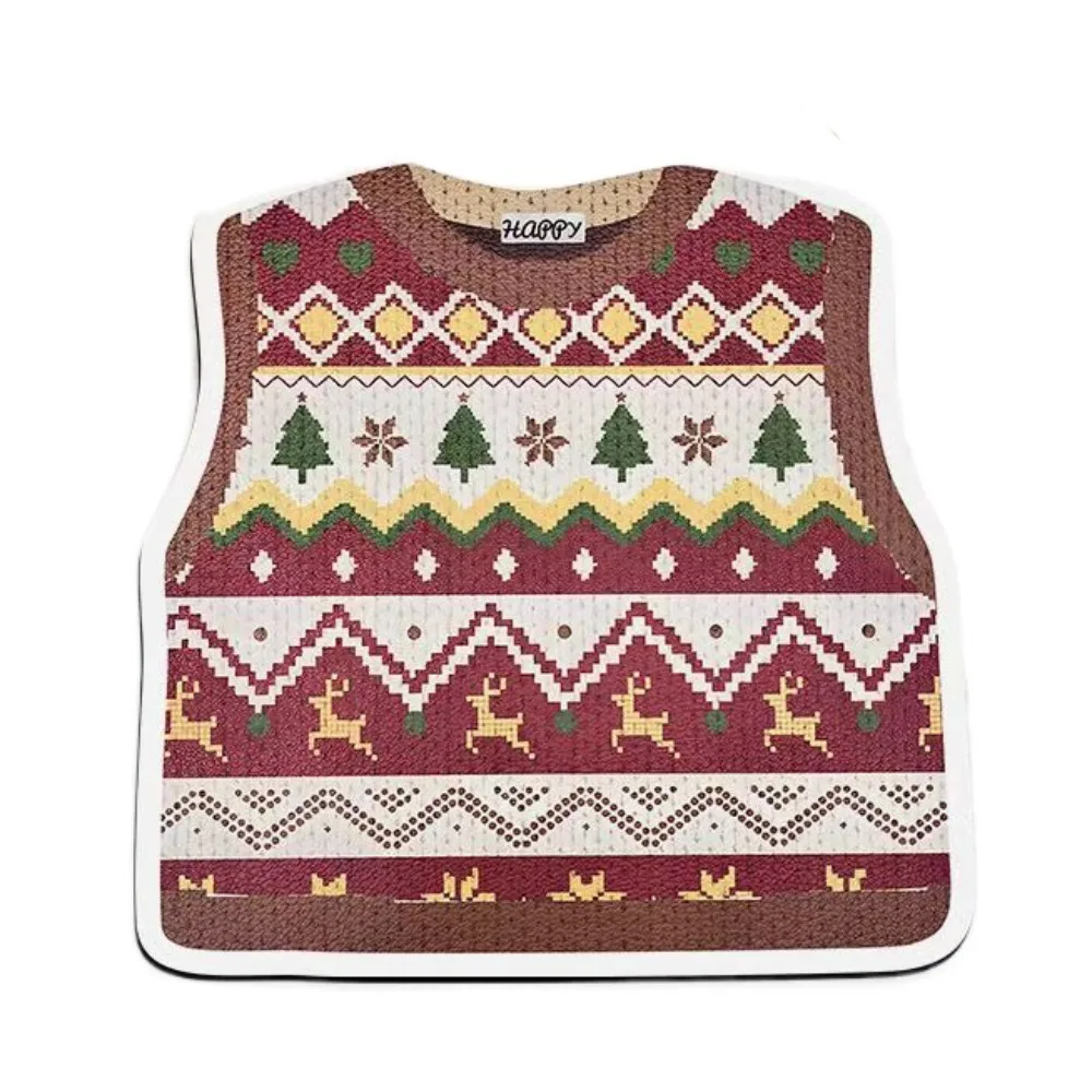 Simulated Printing Knitted Sweater Mouse Pad Desk Cartoon Sweater Mouse Mat Rubber Anti-Slip Keyboard Mice Mat