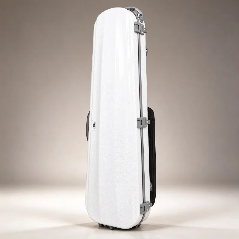 Waterproof Violin Case with Lock 4/4 Size Violin Bag Moisture Meter Shock Resistant String Storage Box Portable Instrument Bag