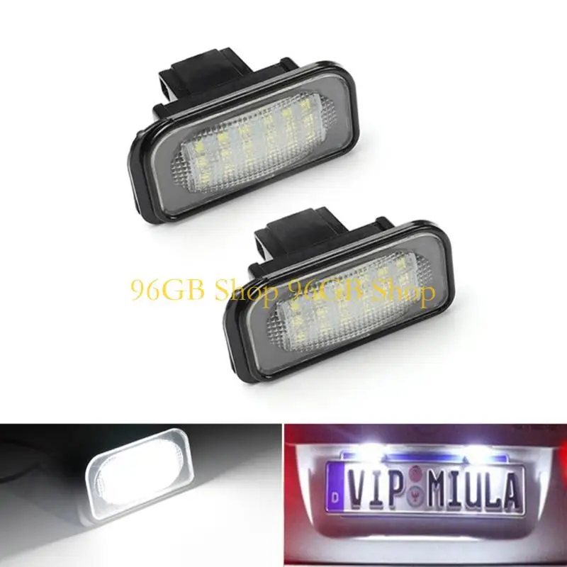 

96GB Pair Energy Saving LED License Plate Light Direct Replacement for Automotives