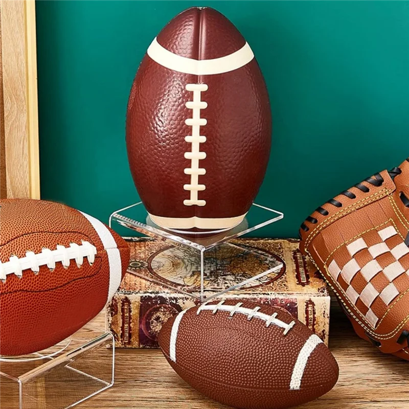 A64T-حامل كرة القدم عرض حاملي كرة القدم الاكريليك لكرة السلة كرة القدم كرة القدم