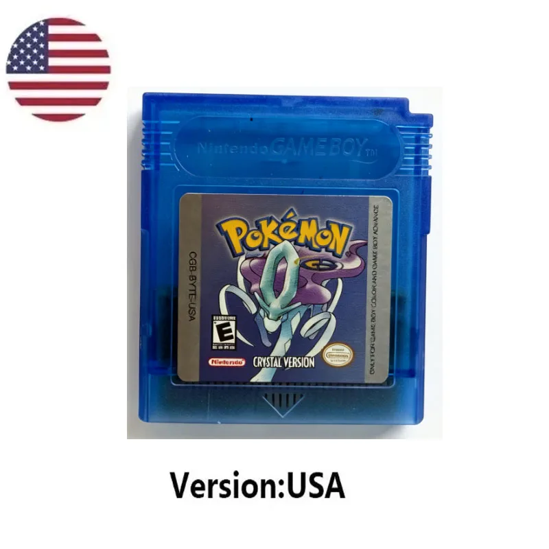 USA ESP FRA GBC Pokemon Cartridge Bundle Red/Blue/Crystal/Gold/Silver/Yellow/Green Multilingual Card Pokemon Game Card view 6