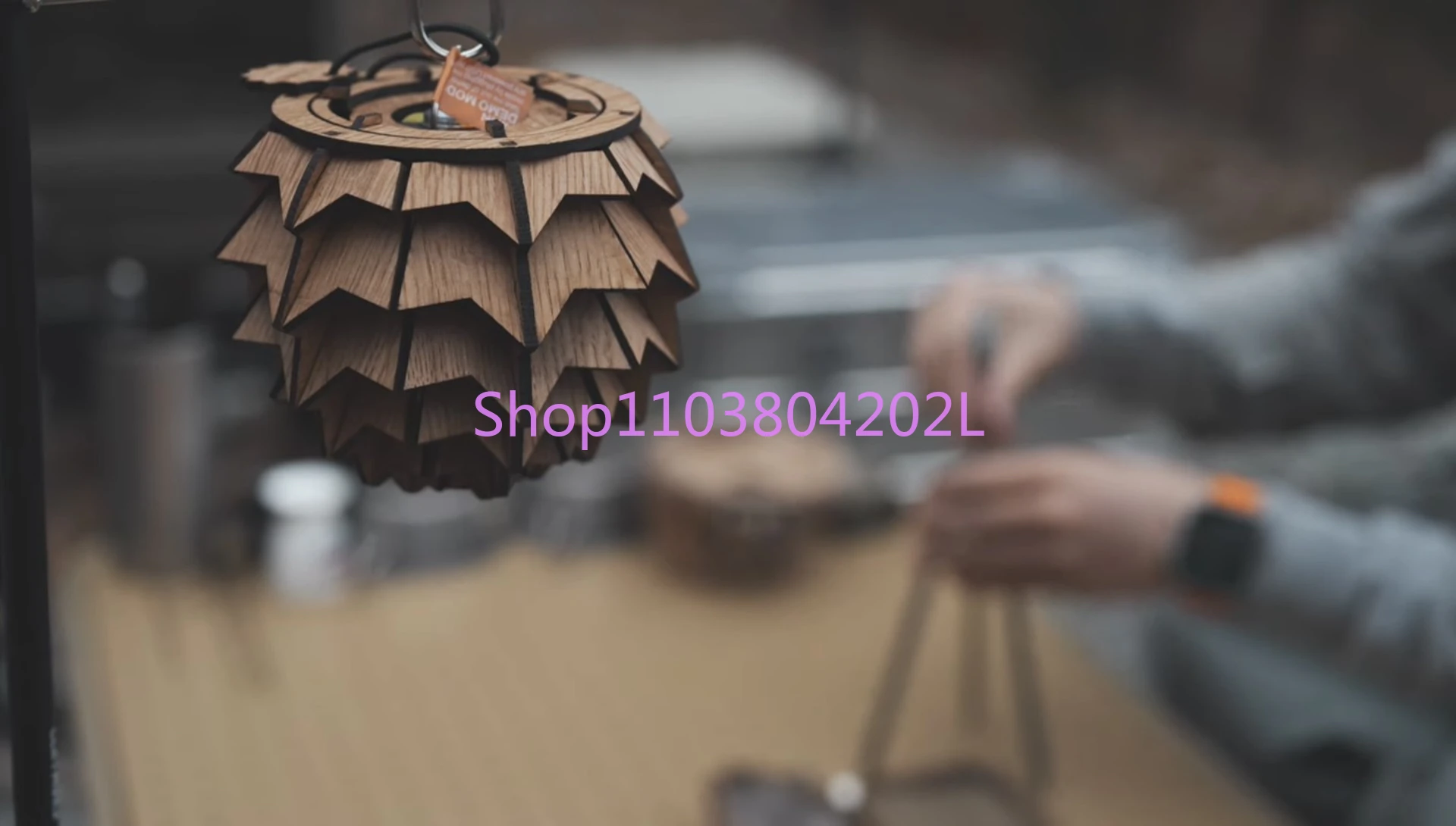 Goalzero Black Walnut Pine Cone Lampshade Adapted to Goalzero Lamp Outdoor Camping Lantern