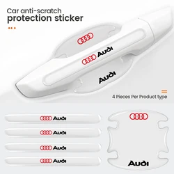Car Door Bowl Scratches Stickers For Audi Sline A3 Q5 Q8 A4 B8 B7 A6 C7 A5 A7 A8 B9 B6 C6 Q3 Q4 RS3 RS4 RS5 sq3 Car accessories