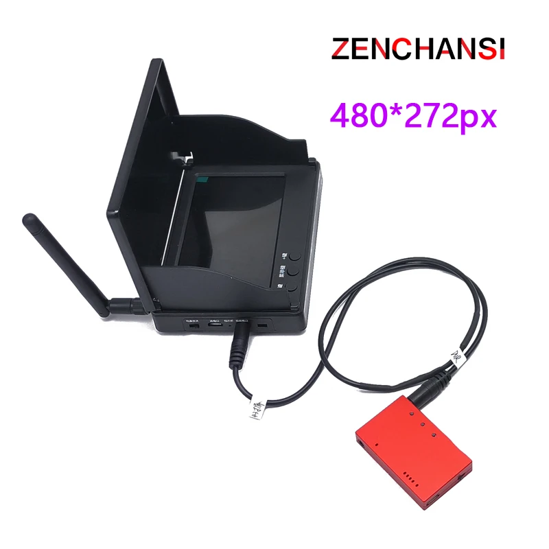 Easy to Recording Mini DVR HD Video Recorder Recording or Snapping Photos and FPV Monitor 4.3 inch Screen 480*272 for RC Drone