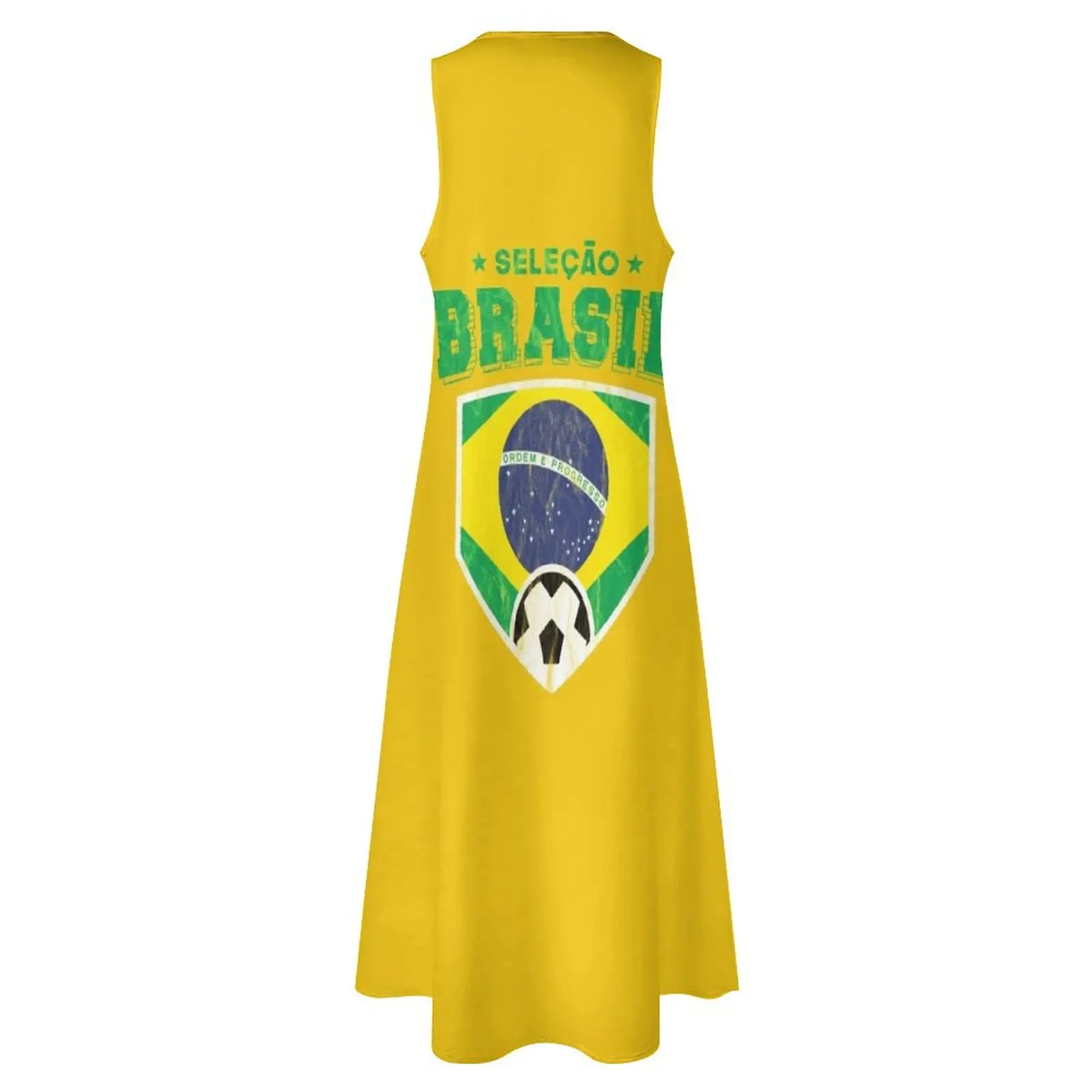 Selecao Brasil fútbol Brasil bandera nacional camiseta Copa Mundial de fútbol vestido largo vestidos de noche de lujo 2025