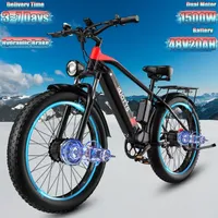 DUOTTS F26 Electric Bike 1500W Dual Motor 48V20AH Lithium Battery Hydraulic Brake City Electric Bicycle 26*4.0 Fat Tire E-bike
