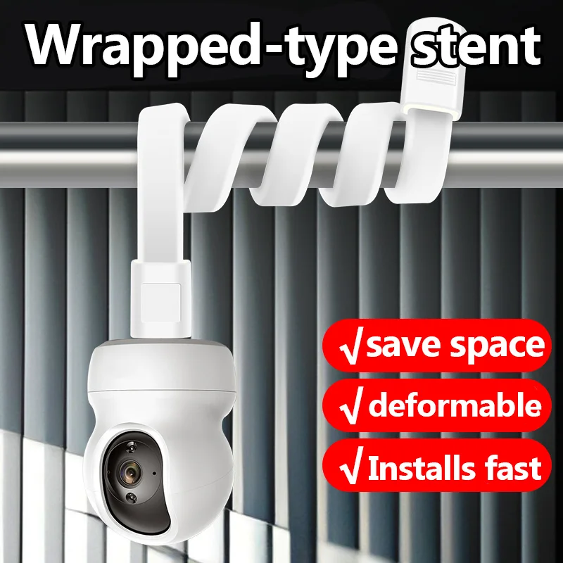 

Coil-type camera monitoring bracket - No drilling required - Universal - Supports brands such as Fosfor, Xiaomi, TP-LINK, etc.