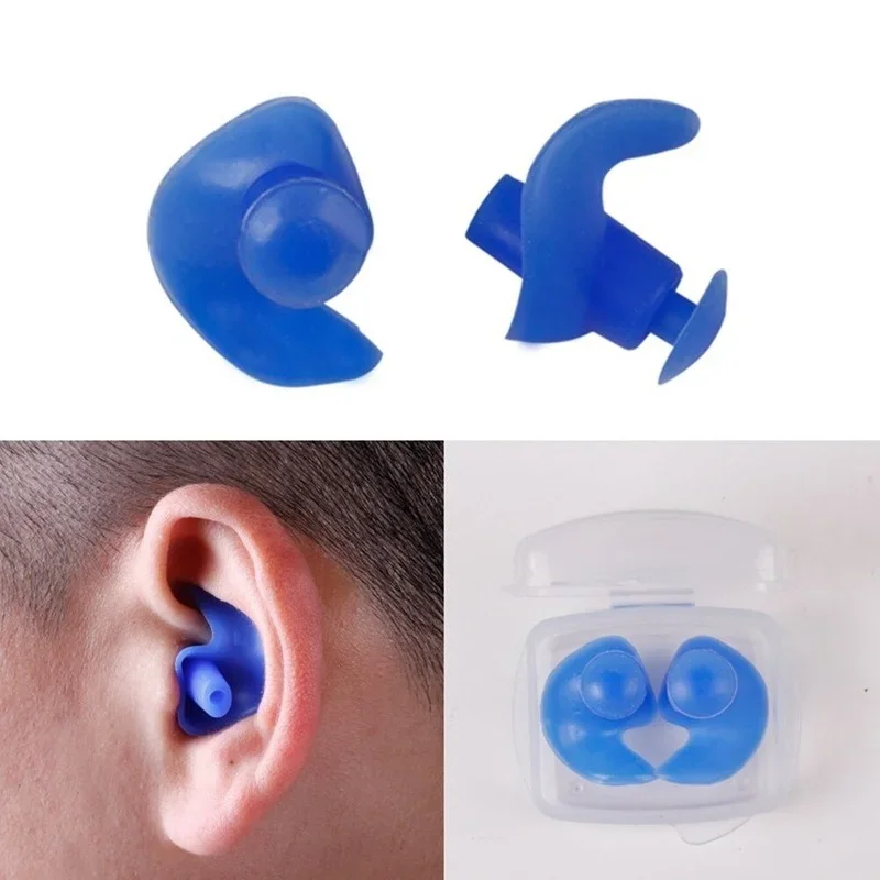 1Pcs Ear Plug Waterproof Swimming Professional Rubber Swim Earplugs for Adult Swimmers Children Diving Soft Anti-Noise Ear Plug