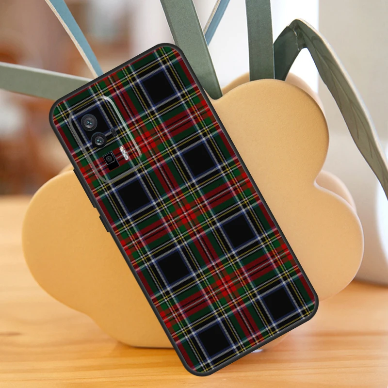 Clan Stewart Dress Tartan Plaid Case For Xiaomi 13T 11T 12T Pro 13 14 Ultra 12 Lite POCO F6 F5 X6 Pro M6 X3 X5 M5s F3 Cover