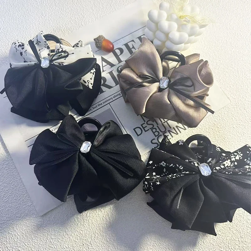 

Retro Solid color floral hair Clip for women elegant shark clip fashion girl hairpin hair accessories