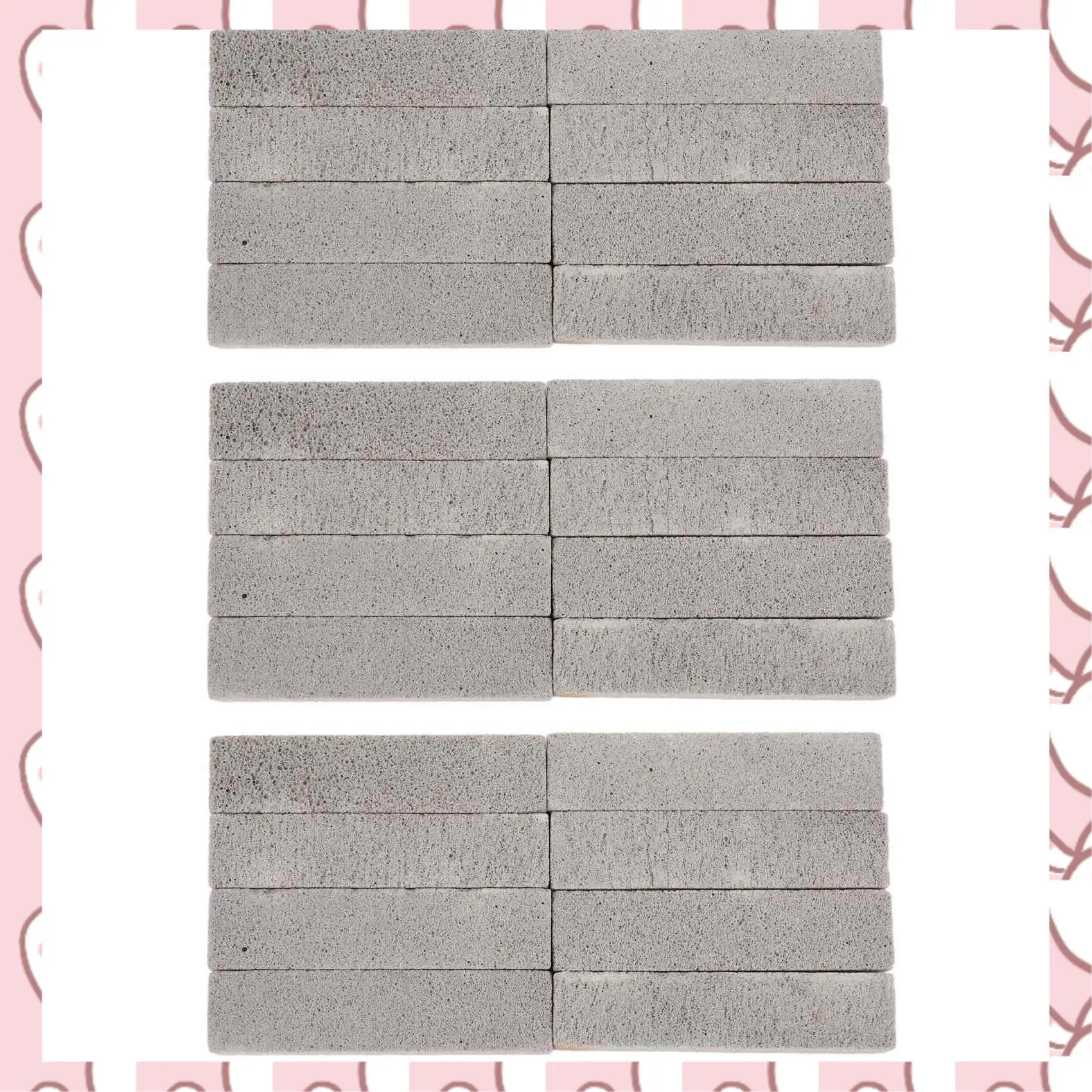 

HHTL 24 шт., пемза для чистки пемза, чистящая подушечка, серая пемза, очиститель для удаления унитаза