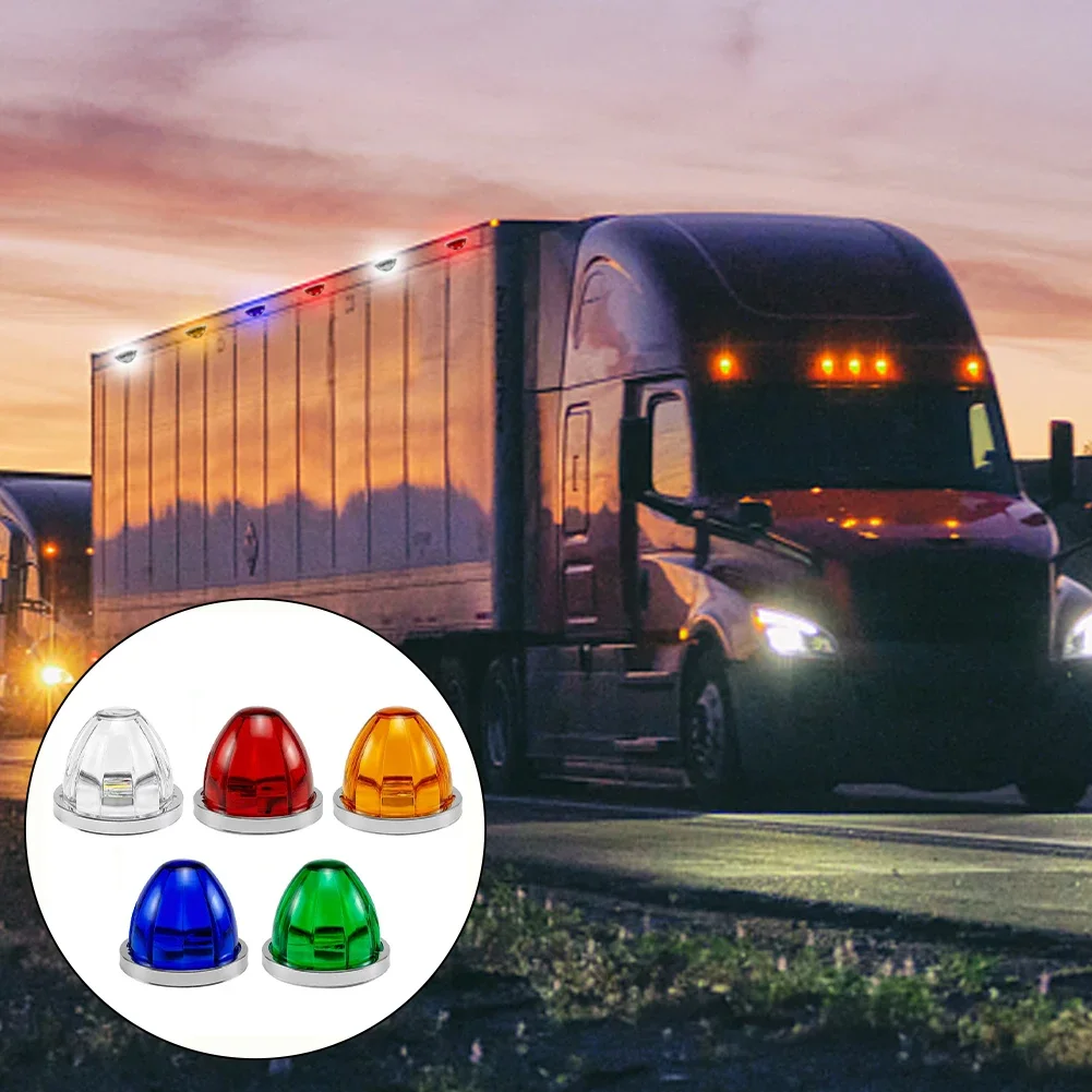 Led Marker Light Indicators Big Watermelon Warning Light For Truck Trailers Caravan Bus Van Lorry Turn Signal Lamp 12V 24V