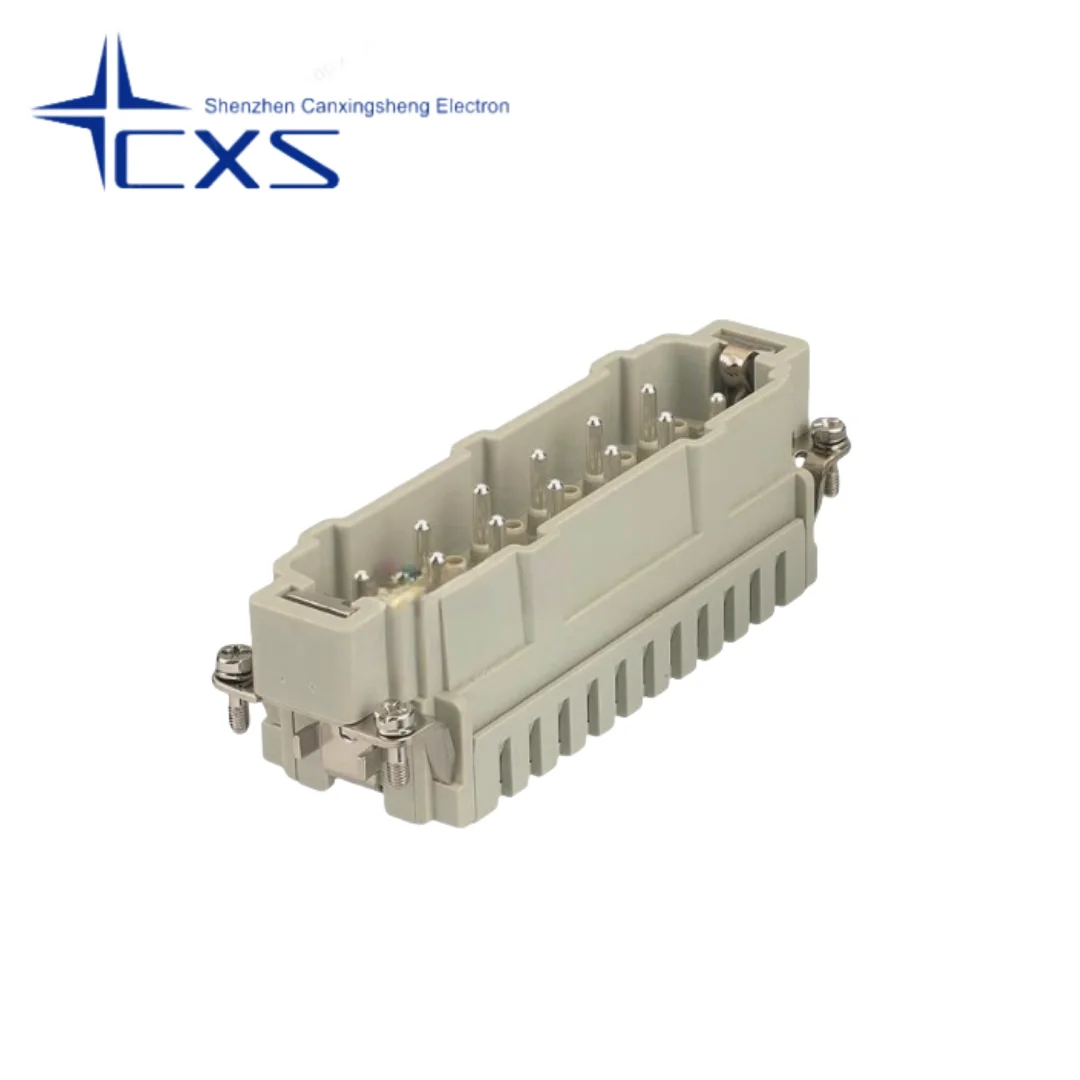 

1 шт. 09340102616 Германия, жесткий сверхмощный разъем 16A, 12-контактный штекерный наконечник, клетка для шрапнели, проводка