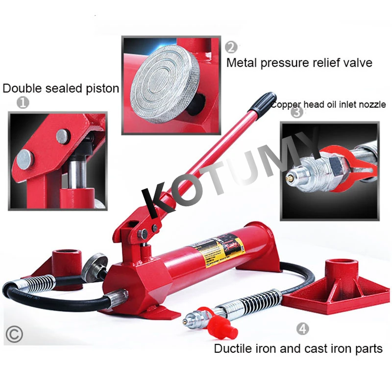 4T car sheet metal repair separated hydraulic jack car depression shaping and drawing correction tool