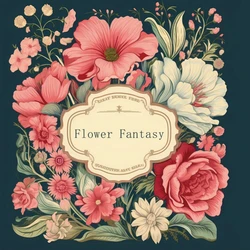 Flower Fantasy Art Coloring Book 22 Page Gift For Birthday Party Relieve Stress Kill Time Graffiti Painting Drawing Art Book