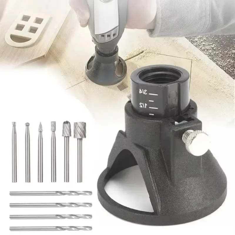 Hot Sell High Quality Dremel MultiPro Drill's Special Seat Dedicated Locator Horn Fixed Base Woodworking Milling Burrs Cutter Se