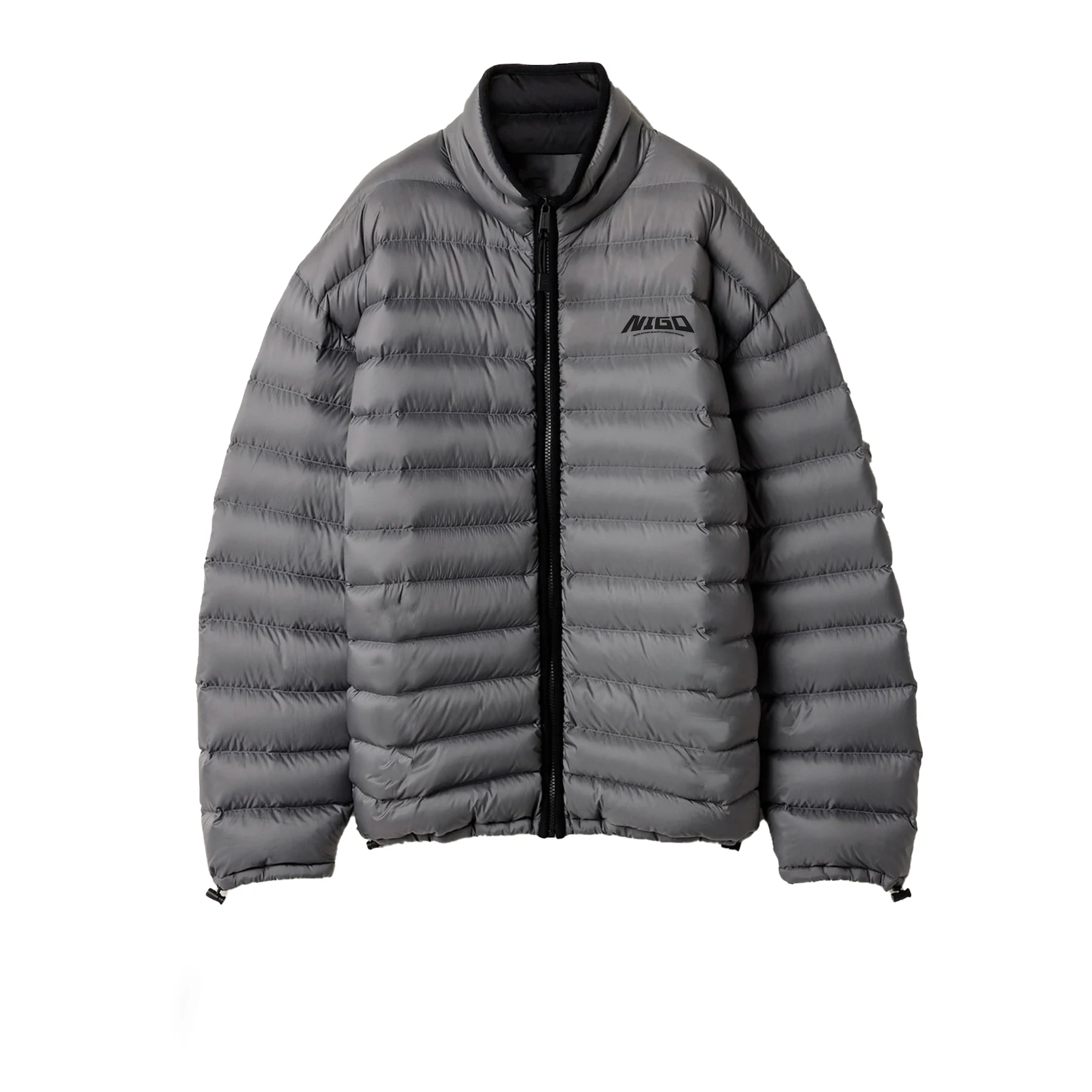 

NIGO Unisex Lightweight Nylon Jacket Stand Collar Zip Coat Fit Winter Warm Outdoor Streetwear #NIGO9325Z