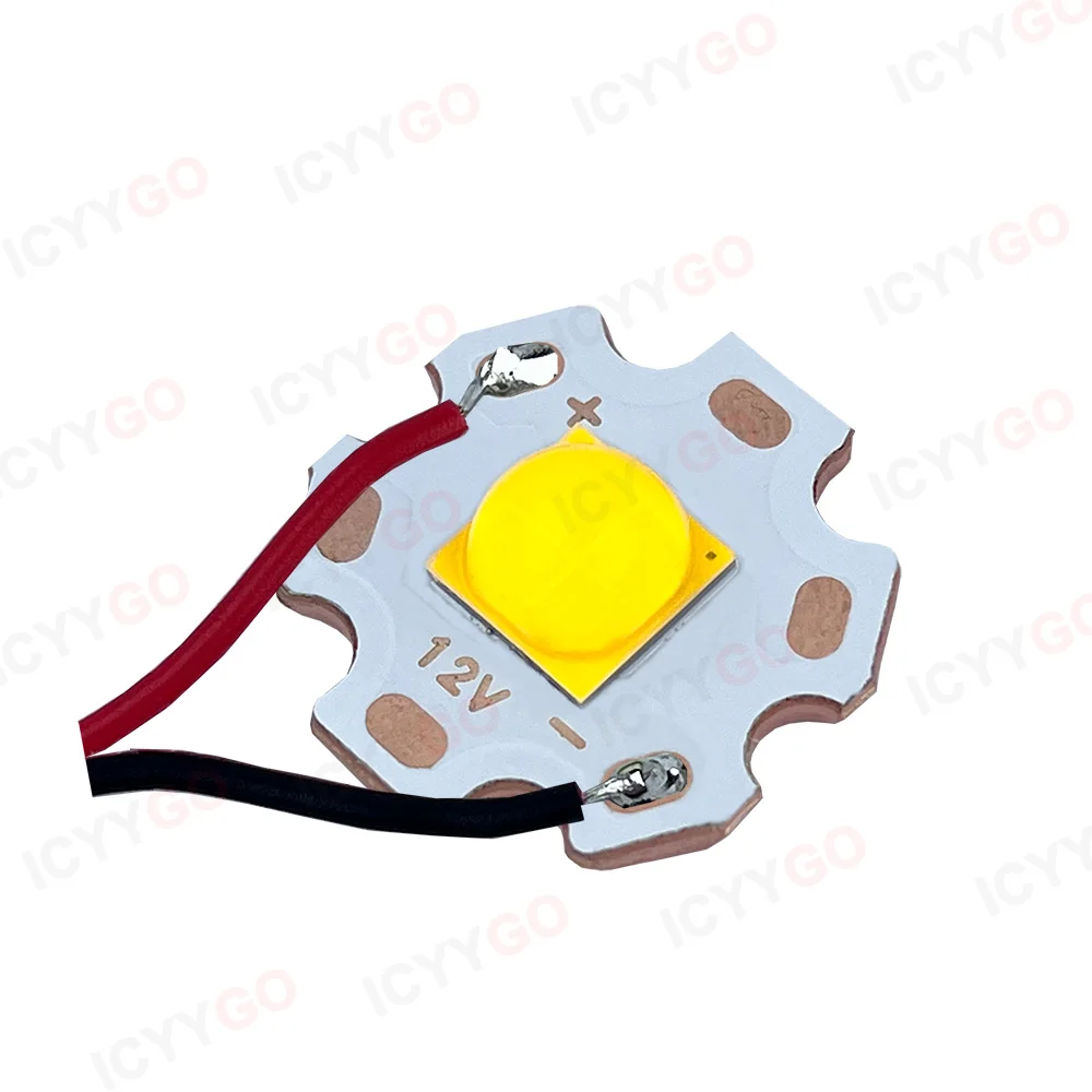 Imagem -03 - Led de Alta Potência 5050 7070 Diodo de Contas 3v 6v 12v com Cabo Adequado para Peças de Lanterna Acessórios de Farol de Carro de Bicicleta 20w 40