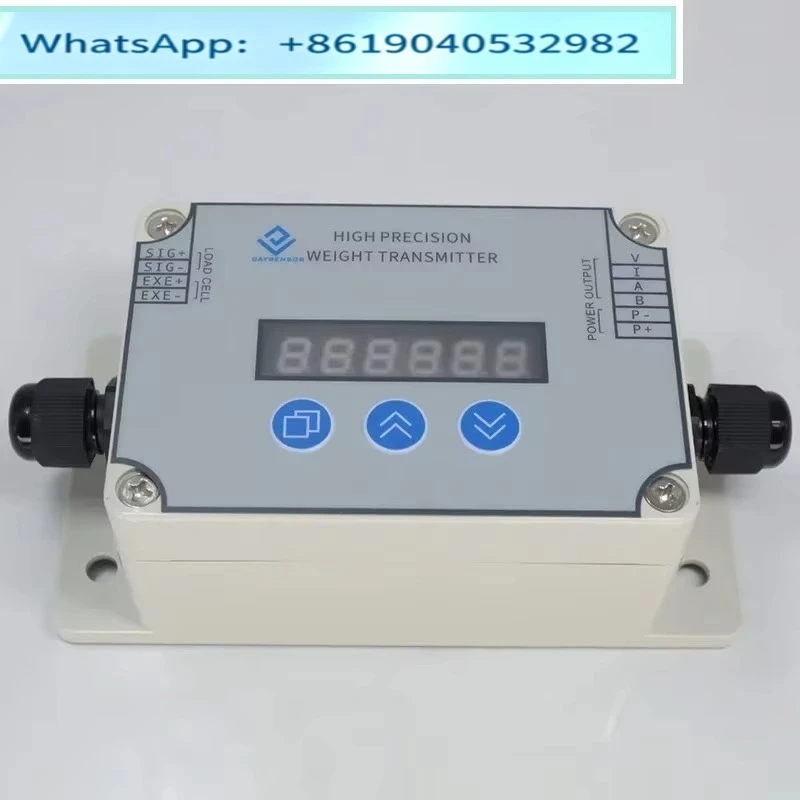 24-bit Digital Weighing Transmitter Module Display Load Cell Amplifier Controller, RS485 0-10v 4-20mA Optional