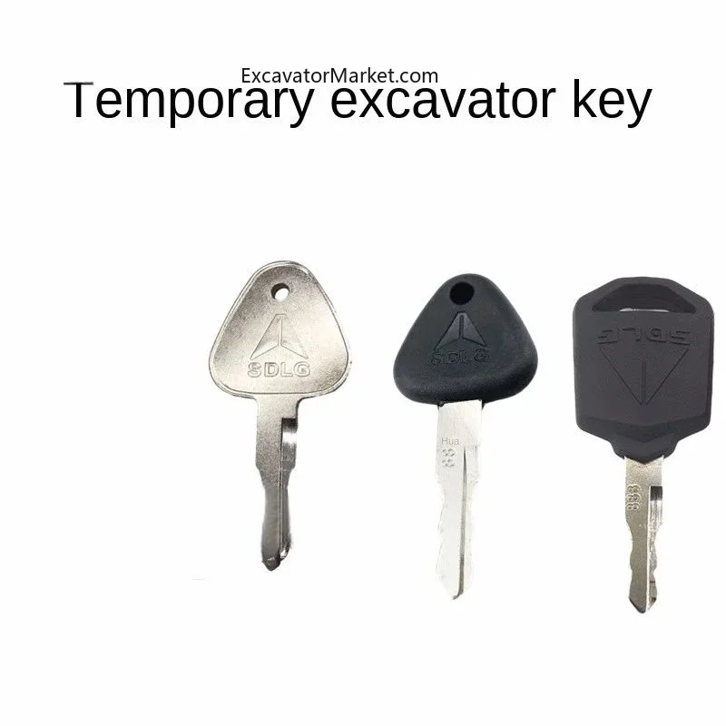 Excavator Accessories For Shandong Lingong excavator key Lingong 55 60 75 80 150 210 225 Start door ignition key