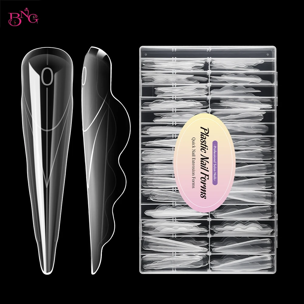 

Многоразовые формы для наращивания ногтей BNG Butterfly Wing, 150 шт., для акрила и геля, профессиональные, 15 размеров