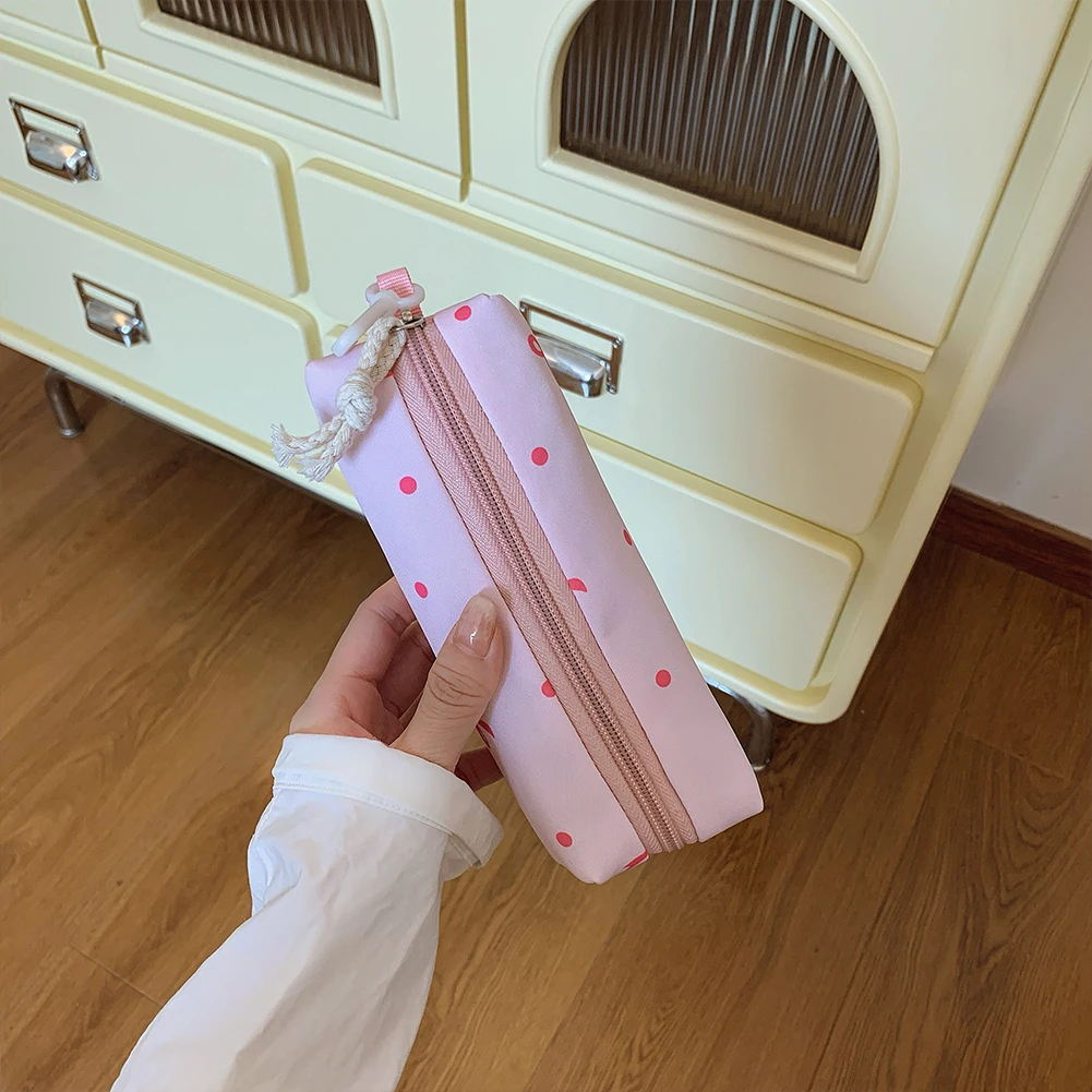 Zaino estetico con stampa fiocco da 3 pezzi/set con borsetta e astuccio per studenti per ragazze adolescenti