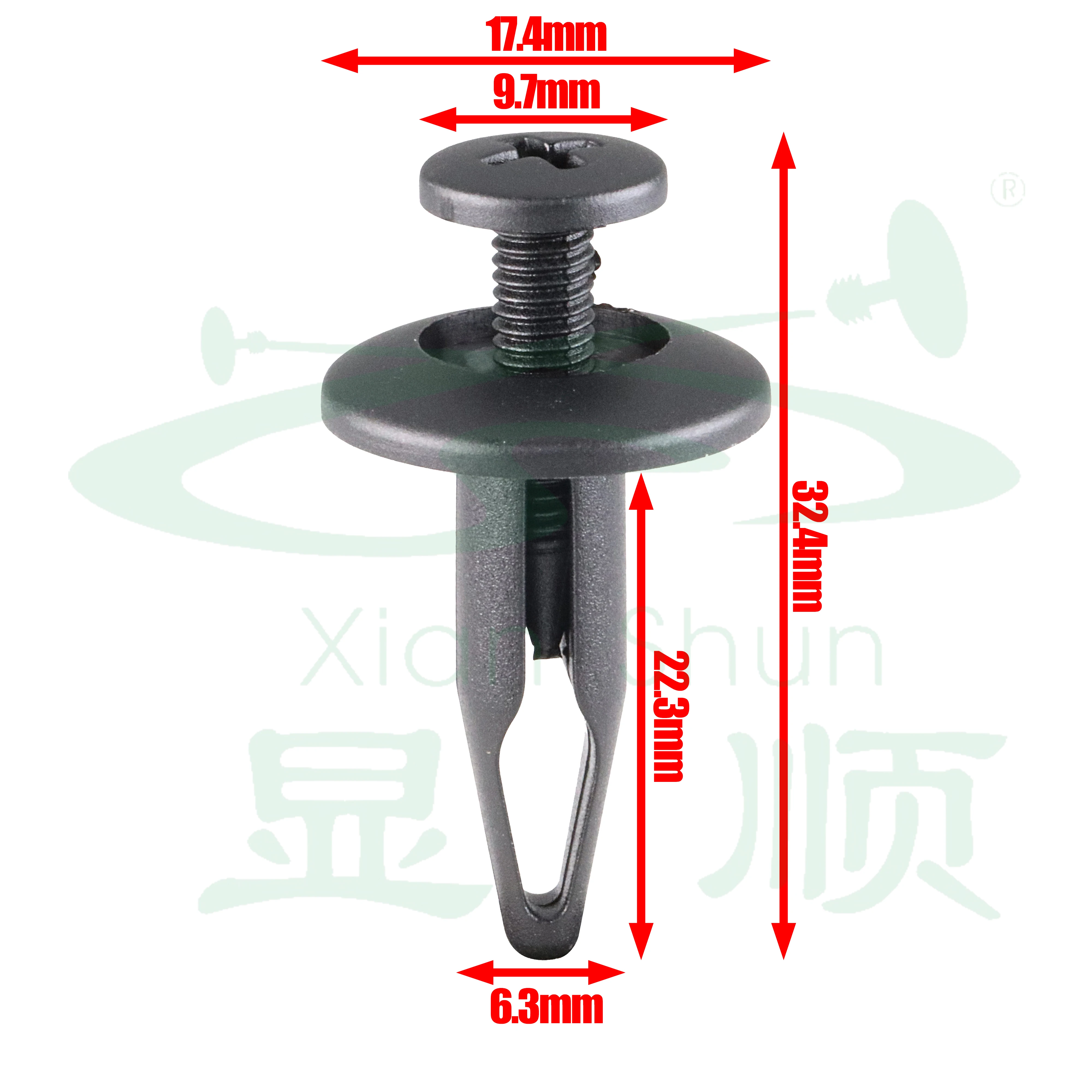 10/20/50Pcs Black PA Dashboard Fan Car Fastening Clips RYQ500070 AWR3994 N804570S 15773445 20452072 20664092 4638136 C2S9354020