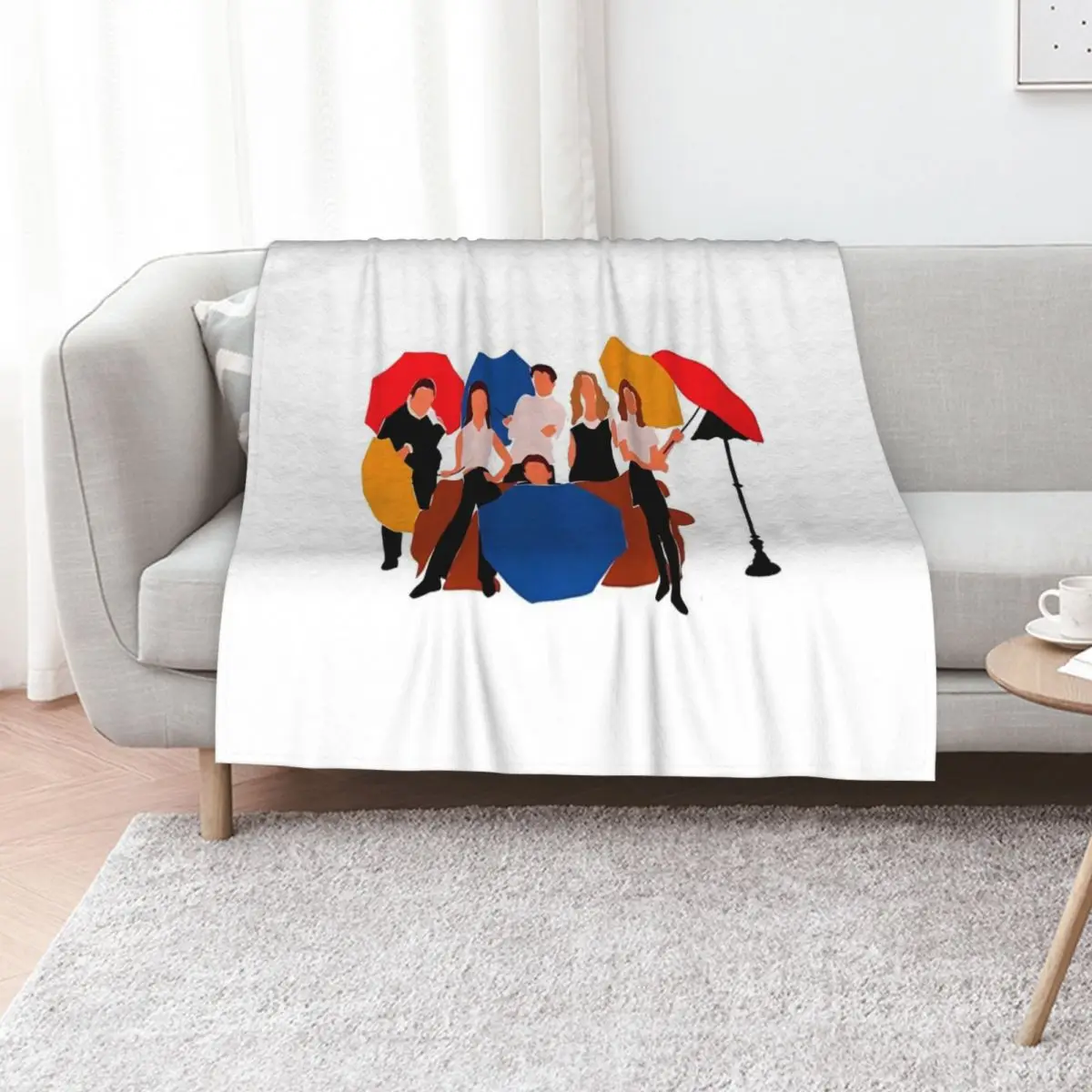 Rainbow Cast Throw Blanket sofa bed Furry Warm Thins Nap funny gift Blankets