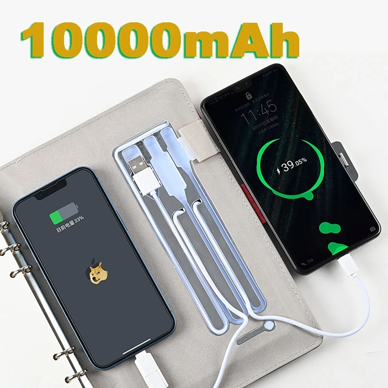 قفل بصمة الإصبع للكمبيوتر المحمول مع محرك فلاش 10000 مللي أمبير + 16 جيجابايت + كابل شحن لاسلكي 3 في 1 + فيديو 4.3 بوصة + وظيفة الآلة الحاسبة