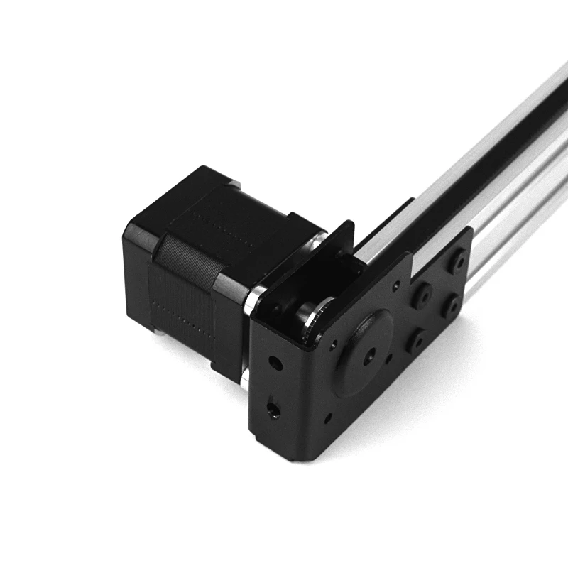 Imagem -04 - Pacote Mini Atuador Linear V-slot Kit de Correia com Motor de Passo Nema 17 Faça Você Mesmo 250 mm 500 mm 1000 mm