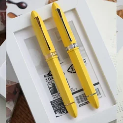 Majohn V60 Triangular Piston Resin Fountain Pen EF/F Nib Ink Writing Gift Pen School Office Business Stationery Supplies