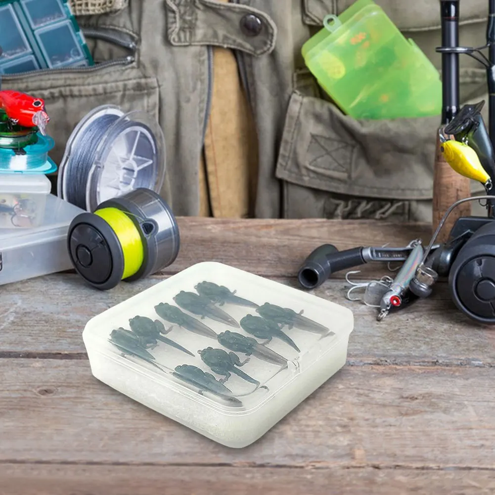 

10 шт. искусственных приманок в виде личинок, мягкие приманки, бионические приманки-личинки, искусственные червяки-приманки