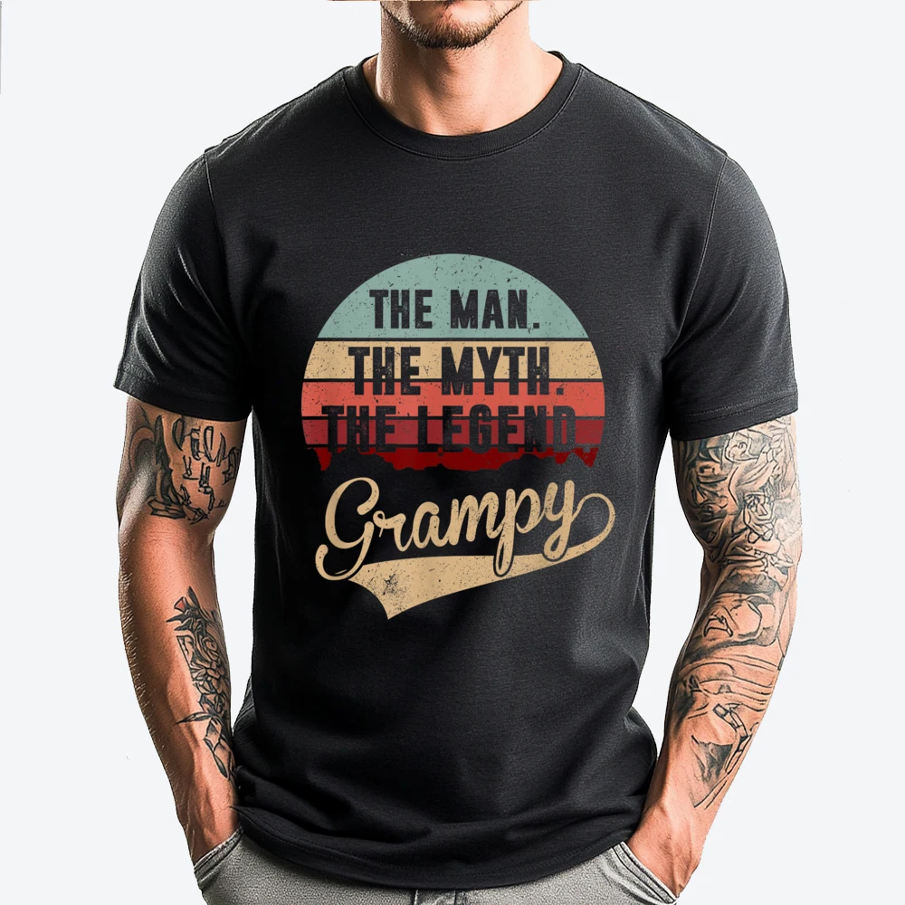 

Grampy The Man The Myth The Legend Graphic Shirts Designer Clothes Mens Gifts Print Camisetas De Hombre