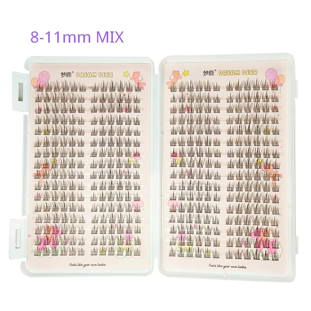 32Rows Manga Lash Eyelash Book High Quality Cluster Lashes Manhua Eyelashes Elf Makeup Strand Eyelashes Y2K Eyelashes Extension
