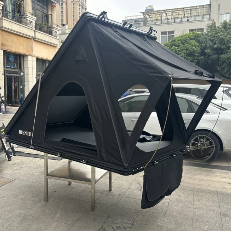 호주 경량 맞춤형 알루미늄 루프탑 텐트 사다리 포함 야외 방수 하드 쉘 자동차 루프탑 텐트