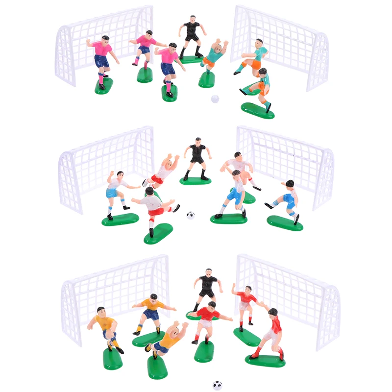 Juego de fútbol para niños, juguete de celebración, portería, arte de pastelería, Cupcake de cumpleaños