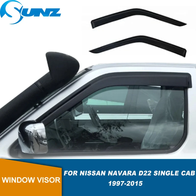 

Дефлекторы боковых окон для Nissan Navara D22 Single Cab 1997-2015, защита от солнца и дождя, ветровики, накладки на окна