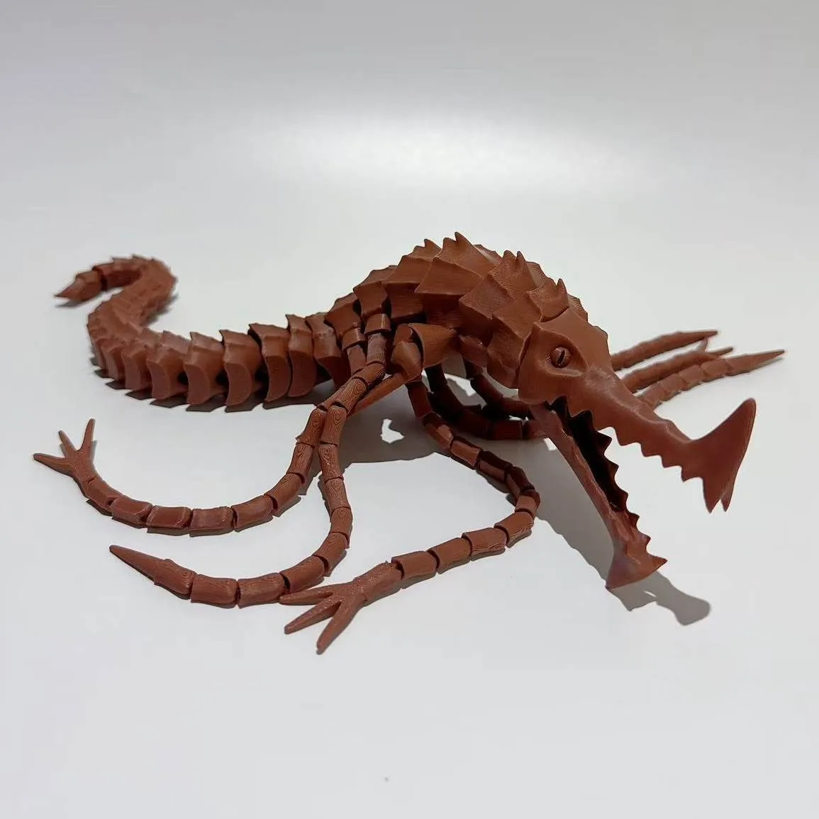 Deep Sea  Brickerback Sea Monster Model 3D Printed Joint Mobile Giant Beast Toy Display Piece Realistic Animal Doll