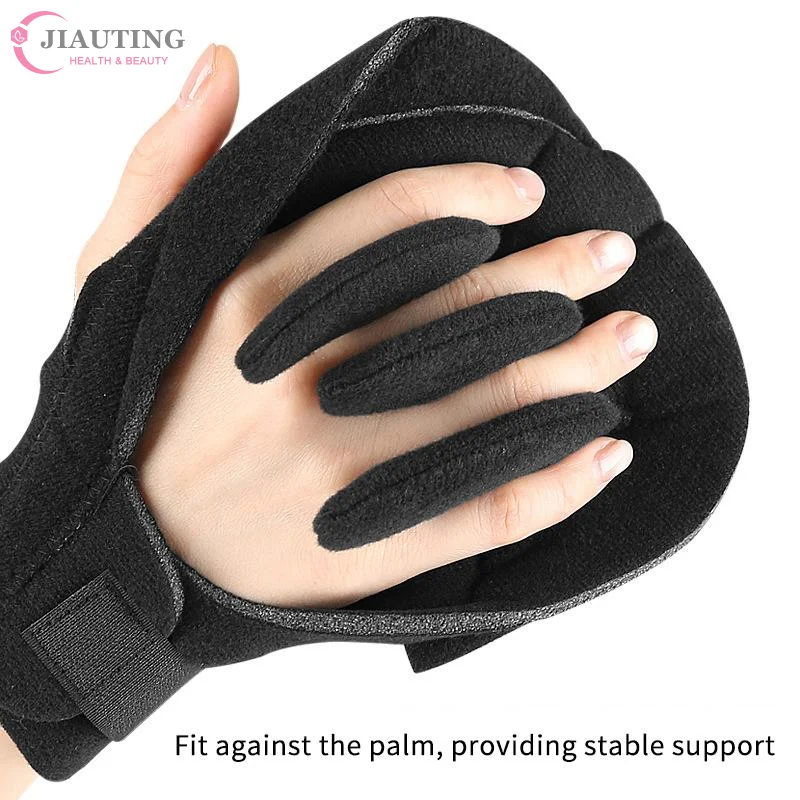 1PC Sponge Padded Finger Separator Glove Pressure Relief Hand Contracture PadAdjustable Palm Protector Ergonomic Fit For Elderly
