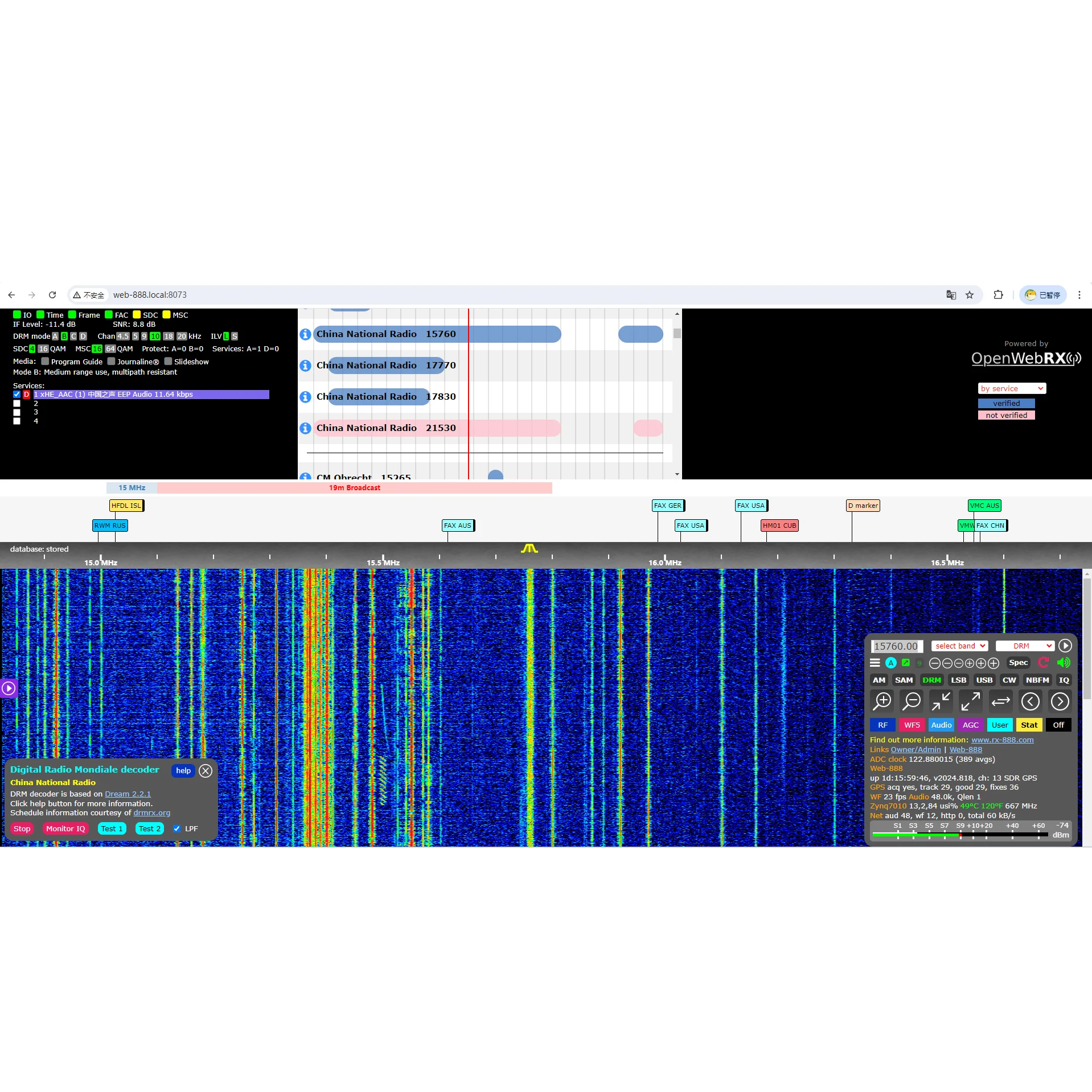 Imagem -04 - Bandwidth Ddc Web Sdr do Adc Web Nova 888 16bit 62m 16bit