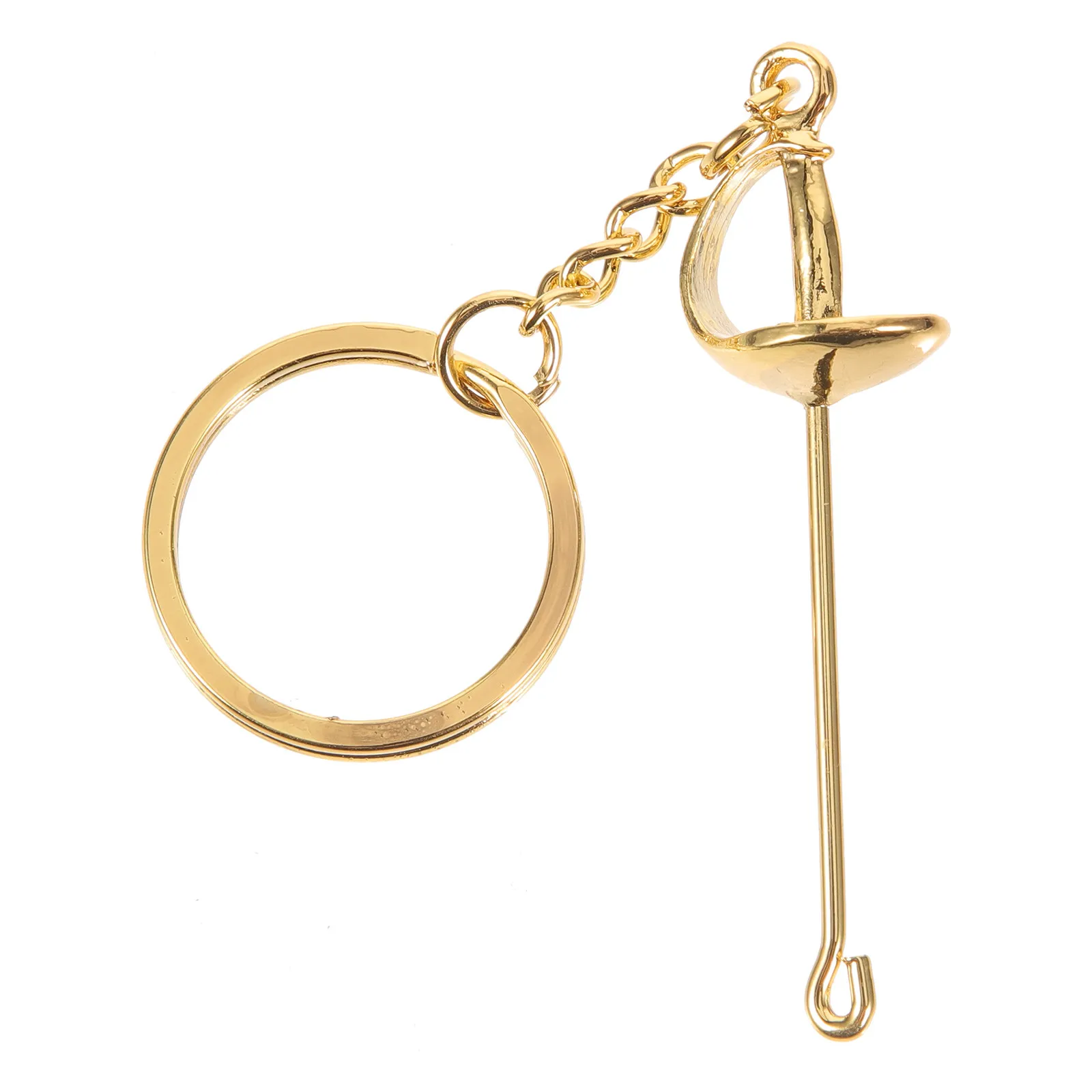Decorative Fencing Keychain Metal Pendant Novel Stylish Design for Bag Car Keychain Backpack Hanging Charm Fencing Keychains
