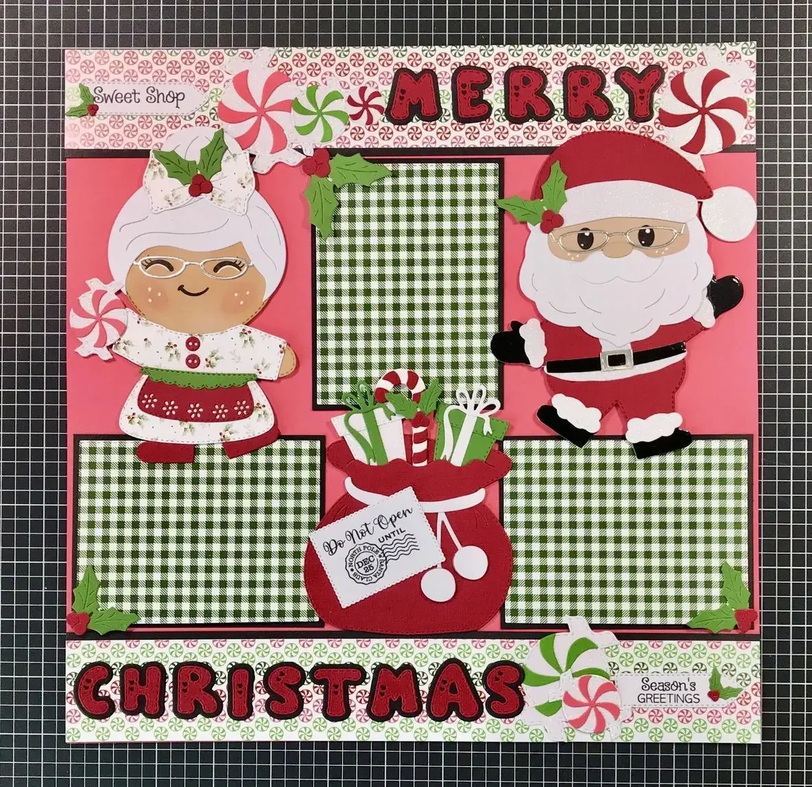 2024 Christmas Gingerbread Boy Santa Sleigh Flower Metal Cutting Dies Clear Stamps For DIY Scrapbook Handcraft Craft Template