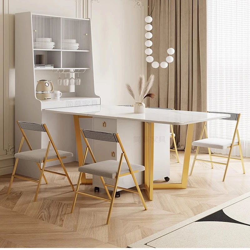 Kitchen Islands Dinning Tables Sets Luxury Home Furniture Expandable Dining Table Portable Foldable Coffe Mini Muebles Garden