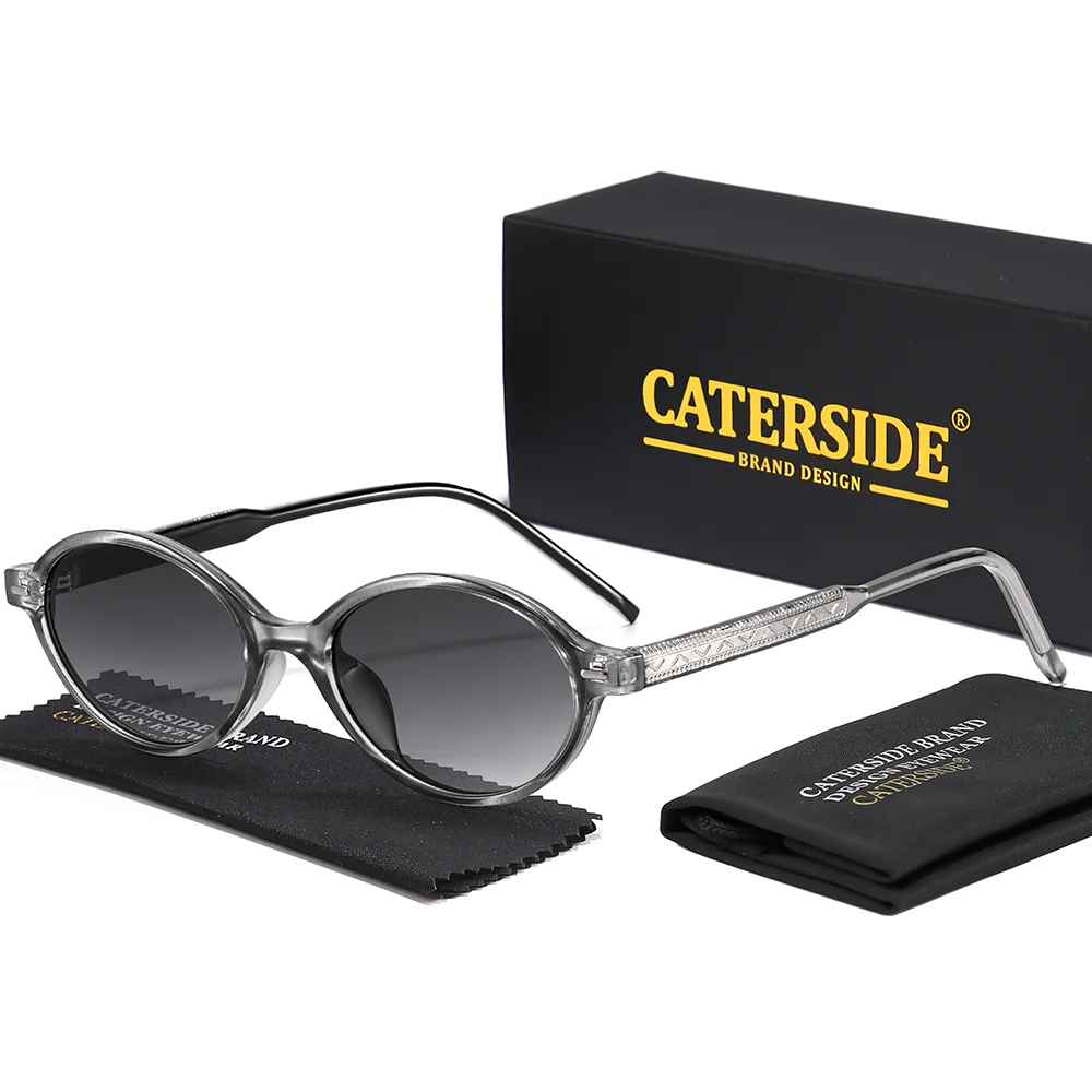CATERSIDE Retro Mode Männer Sonnenbrille Kleine Runde Rahmen Straße Hip Hop Brillen Frauen Vielseitige Urlaub Geschenk Ätherische Gläser – Detail 11